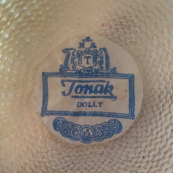 Vintage TONAK DOLLY Cream Hat - Picture 6 of 7